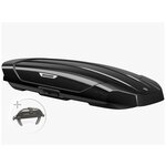 Автомобильный бокс Broomer Venture (L) 430 л, черный глянцевый Арт. 129.03 с быстрой системой Fast Mount - Изображение 1