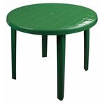 Стол разборный пластиковый шоколадный 80x80x71 см - Изображение 2