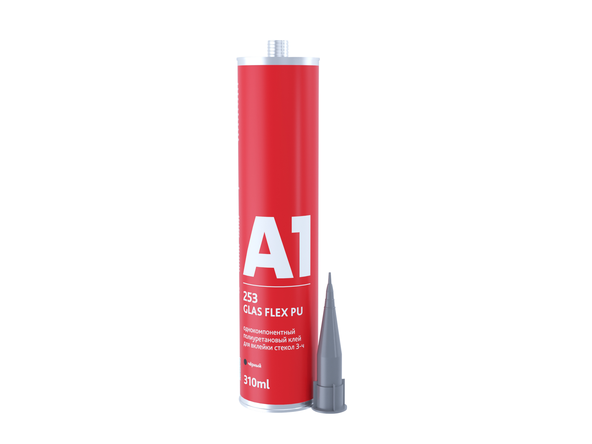 для вклейки стекол A1 253 GLAS FLEX PU однокомпонентный полиуретановый 310ml 3-ч.