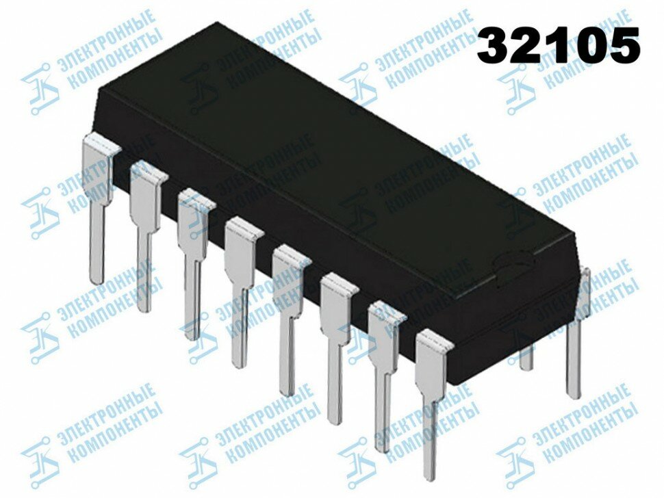 Микросхема CD4555BE (КР1561ИД6) DIP16