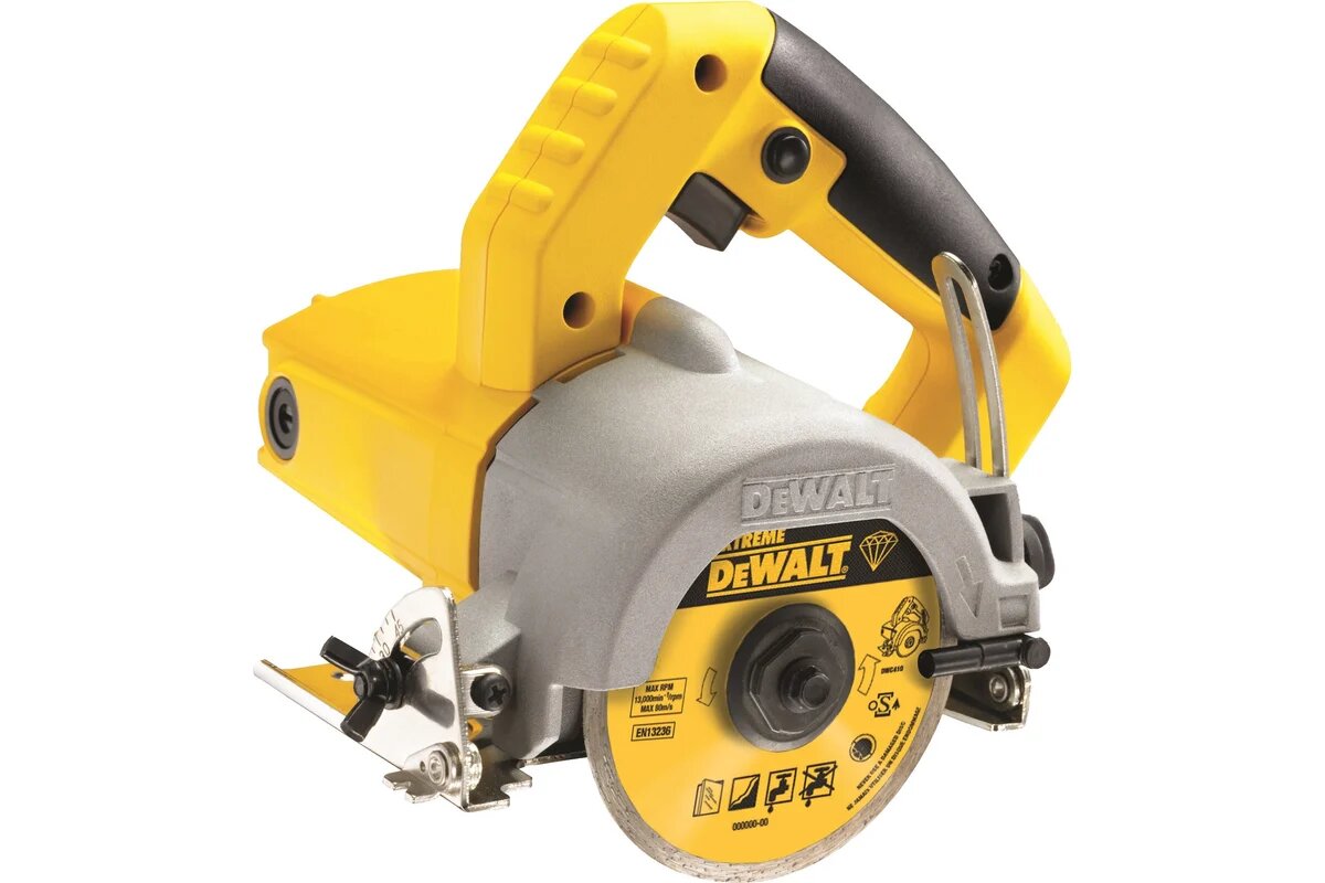 Плиткорез ручной, 1300 Вт, диск 110х20 мм, глубина реза 34 мм, 3.0 кг DeWalt