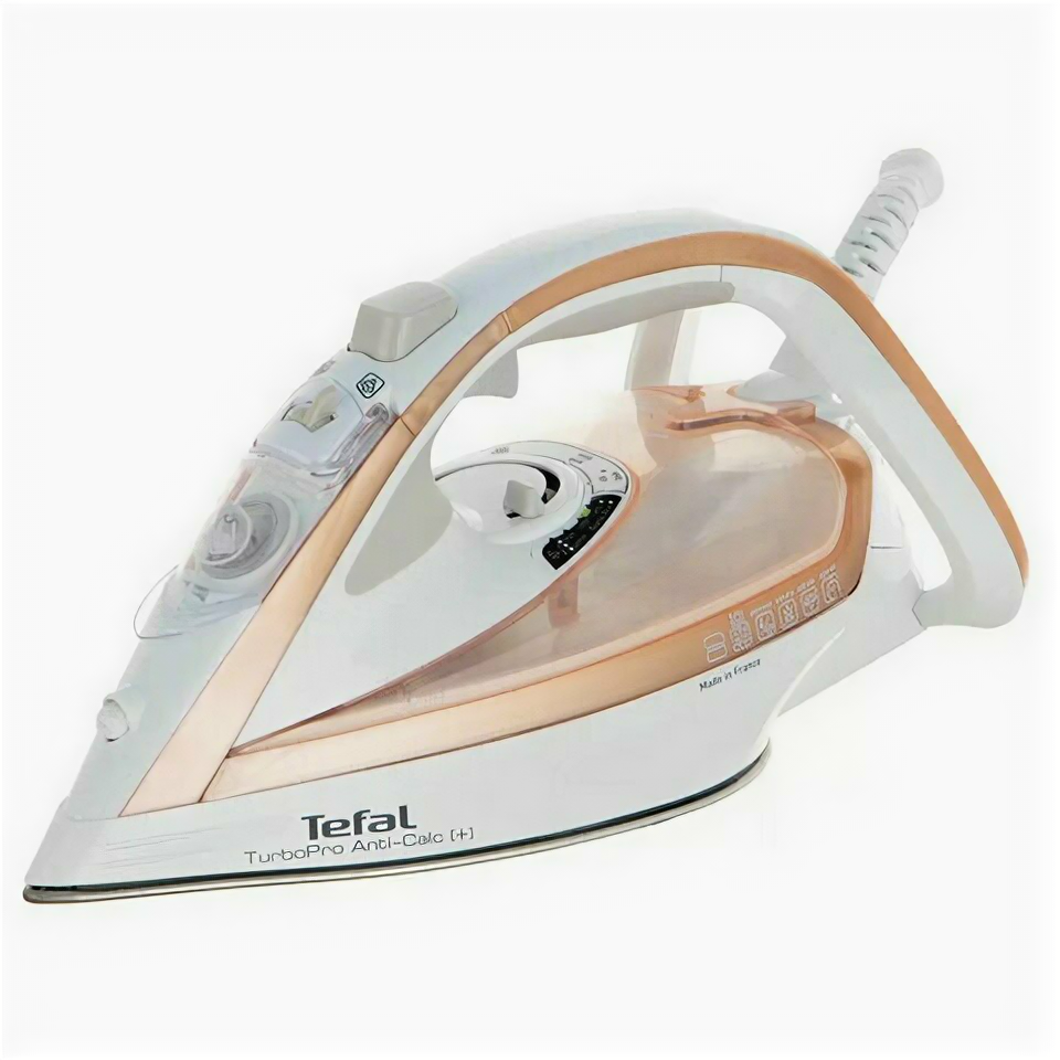 Утюг TEFAL FV5697E1, 3000 Вт, керамическое покрытие, антикапля, антинакипь, самоочистка, бежевый, 1830007645