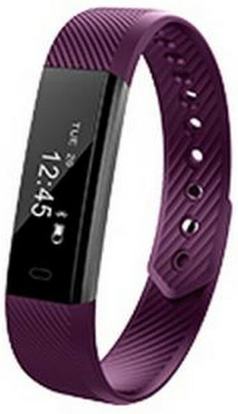 Фитнес-браслет Lime 115 Purple Шагомер, Подсчет калорий, Часы, Будильник, Пурпурный ремешок