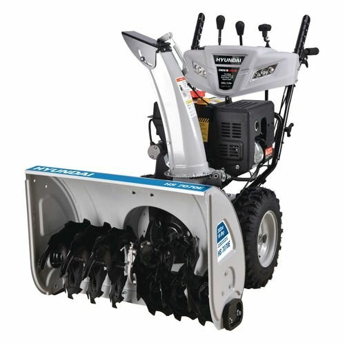 Снегоуборщик Hyundai HS7070E, бензиновый, 10л. с, самоходный
