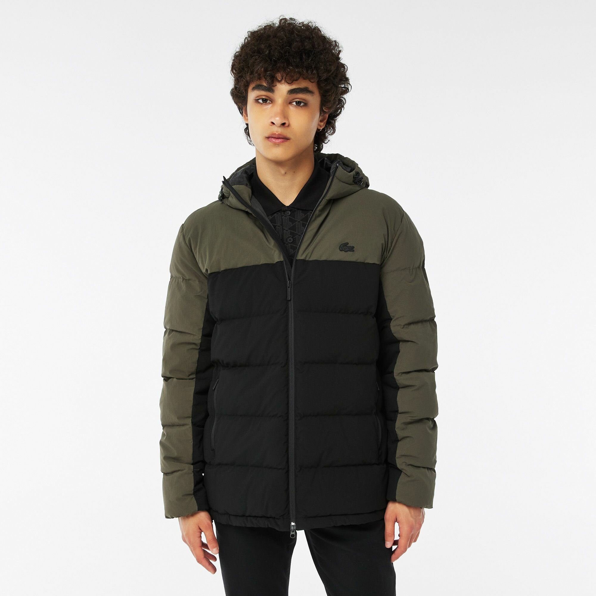 Мужская куртка Lacoste, BH0341, хаки; черный, 52