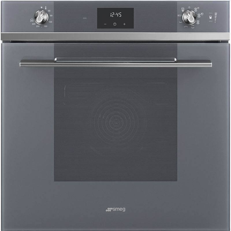 Встраиваемая электрическая духовка SMEG/ Linea, Многофункциональный духовой шкаф с пароувлажнением, 60 см, 6 функций, с