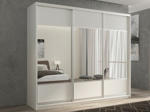 МФ-Купе Шкаф-купе "ВЕРСАЛЬ-3" 220-60-240 Белый