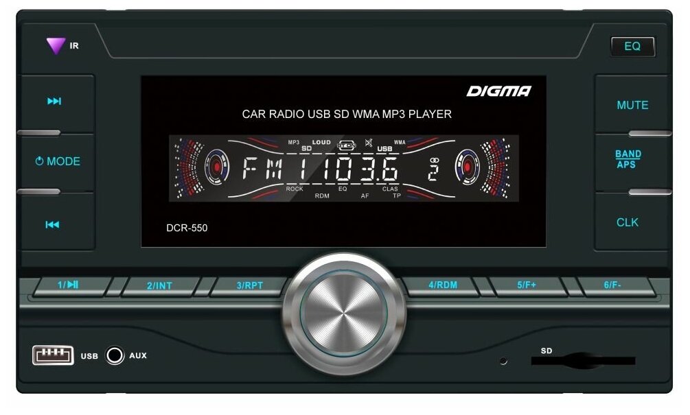 Автомагнитола DIGMA DCR-550