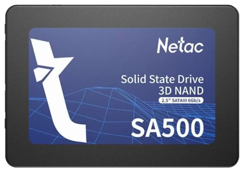 Твердотельный накопитель SSD Netac SA500 2.5 SATAIII 3D NAND SSD 480GB, R/W up to 520/450MB/s nt01sa500-480-s3x