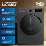 Стиральная машина Beko WRE6512BWW класс: A загр. фронтальная макс:6кг белый - Изображение 3