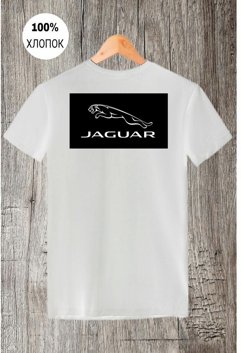 Zerosell Футболка с принтом Jaguar Ягуар Авто