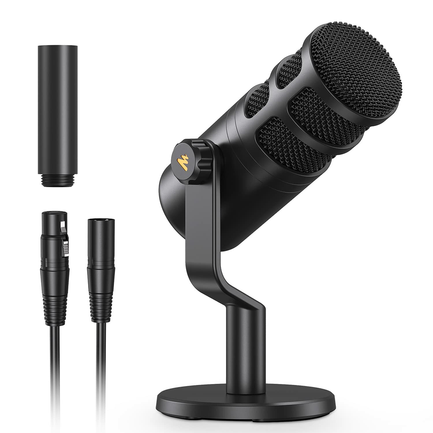 Maono PD100, динамический XLR микрофон, металлический корпус, сопротивление 600 Ом, в комплекте подс