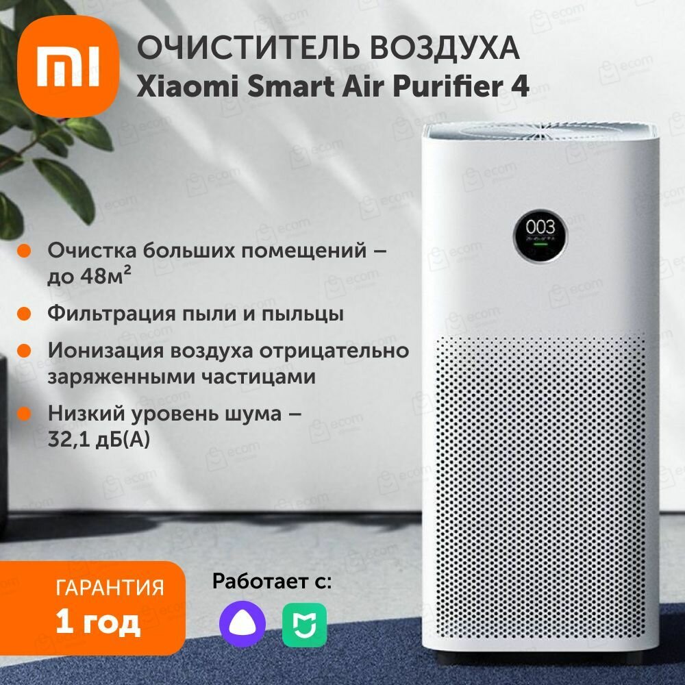 Очиститель воздуха Xiaomi Mi Smart Air Purifier 4