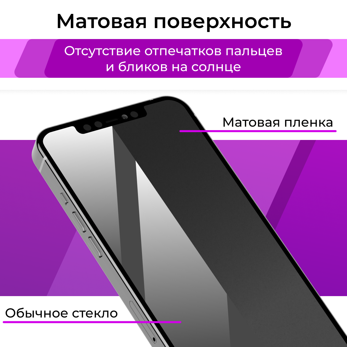 Комплект 2 шт. Матовая защитная пленка для телефона Samsung Galaxy M52 5G / Гидрогелевая противоударная пленка на смартфон Самсунг Галакси М52 5Г
