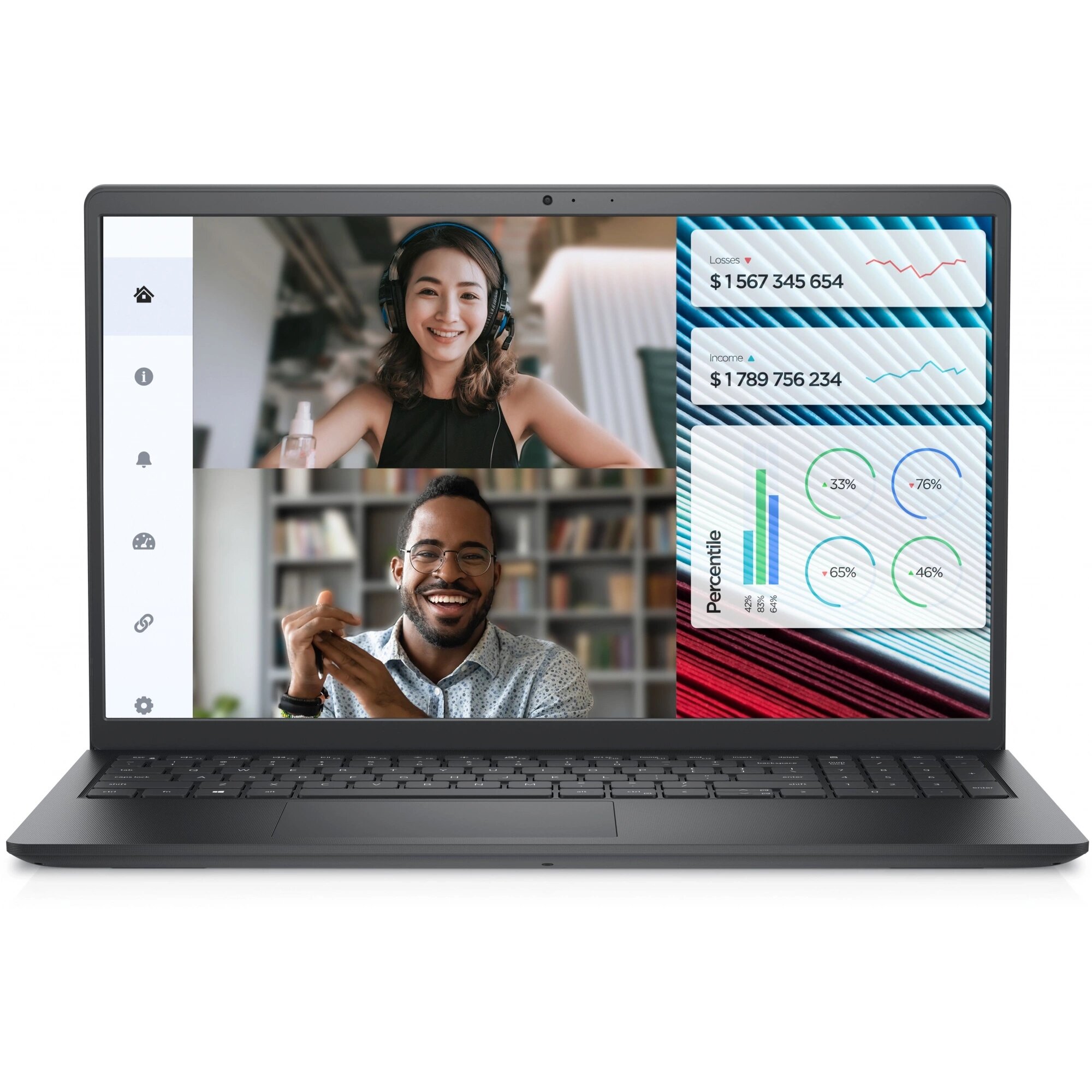 Ноутбук Dell Vostro 3520, 15.6", VA, Intel Core i3 1215U, DDR4 16ГБ, SSD 512ГБ, Intel UHD Graphics, черный (3520-3650)