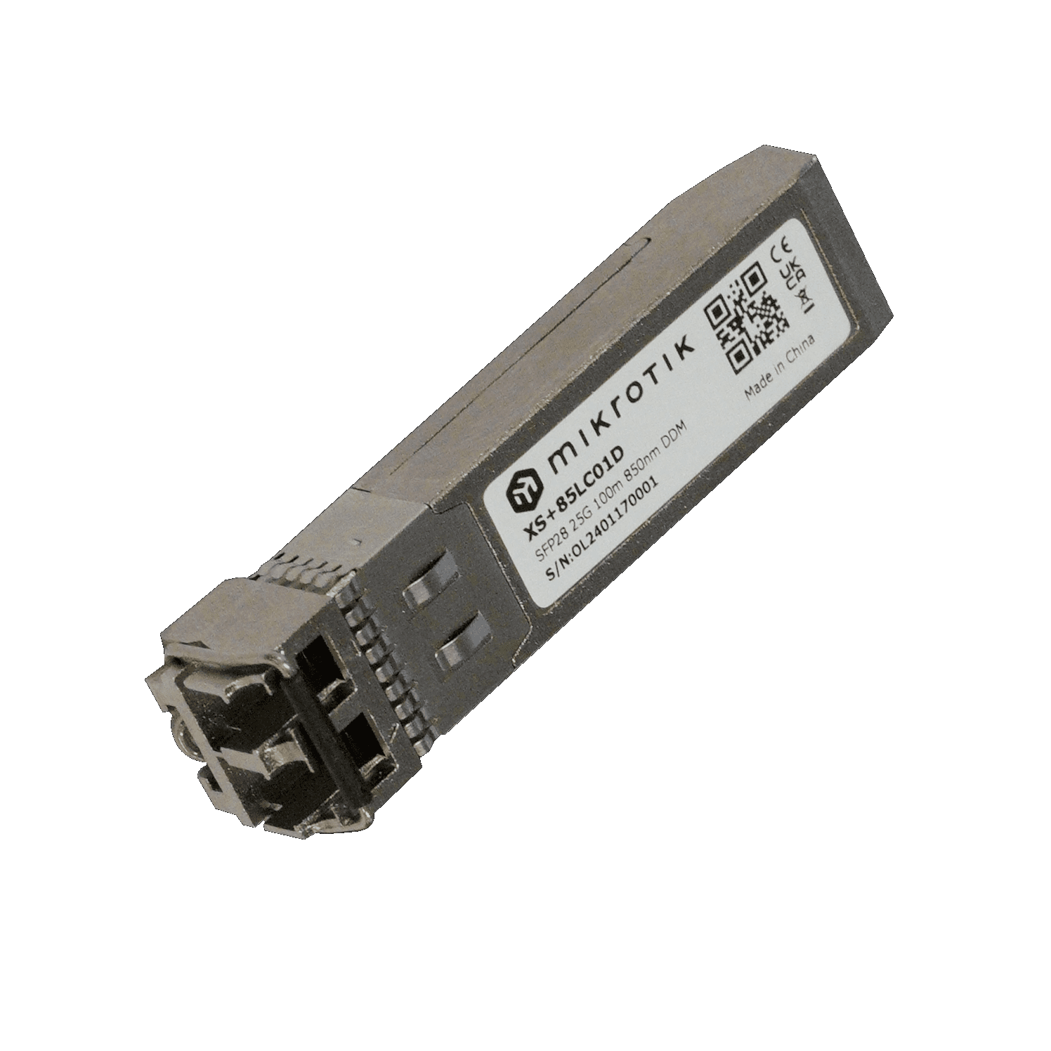Трансивер MikroTik SFP28 optical module MM, 100m, 850nm XS+85LC01D
