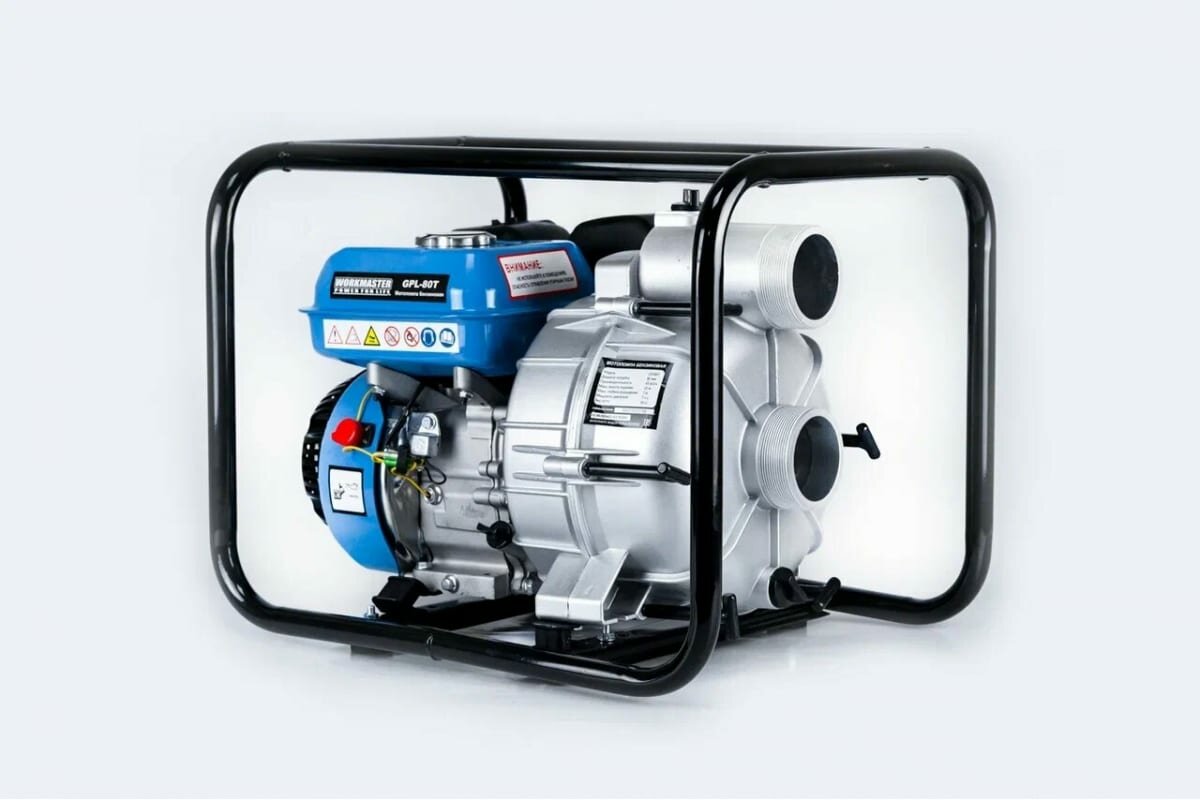 Мотопомпа бензиновая GPL-80T Workmaster, шт Workmaster