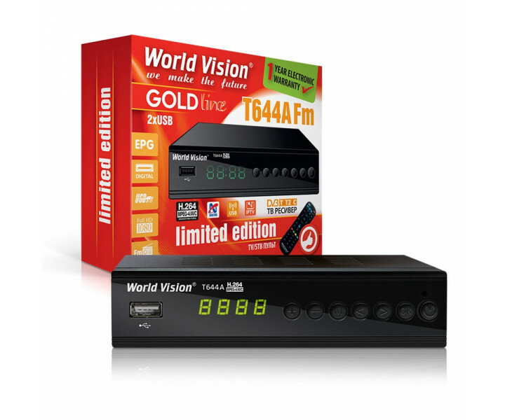 Цифровая приставка DVB-T2 World Vision TV T644A