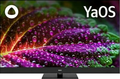 42.5" Телевизор BBK 43LED-8259/UTS2C, QLED, 4K Ultra HD, черный, смарт ТВ, YaOS 43LED-8259/UTS2C (B)