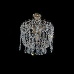Люстра Гусь-Хрустальный Италия Кольцо, хрусталь, Е27, 360 Вт, кол-во ламп: 6 шт, цвет арматуры: серебристый - Изображение 1