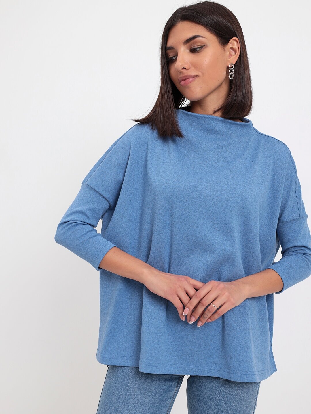 Джемпер женский KATHARINA KROSS Голубой KK-JP-001R-RM-3008-R (голубой м