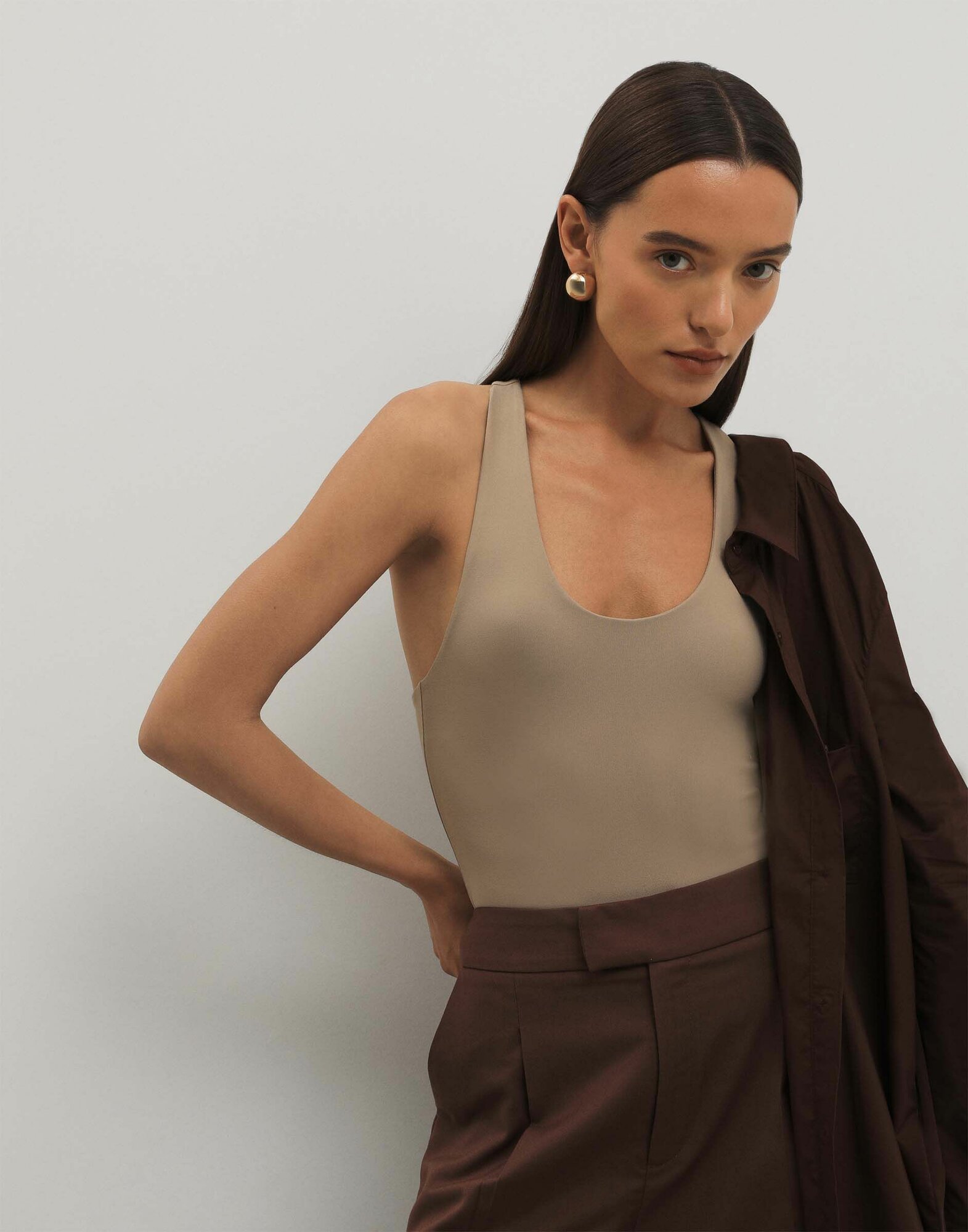 Gloria Jeans Боди GTN003810 трикотаж черный XXS/158