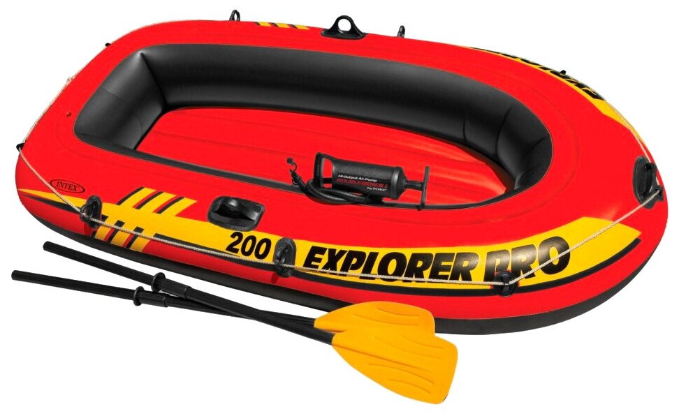 Гребная Надувная лодка Intex Explorer-Pro 200 Set (58357)