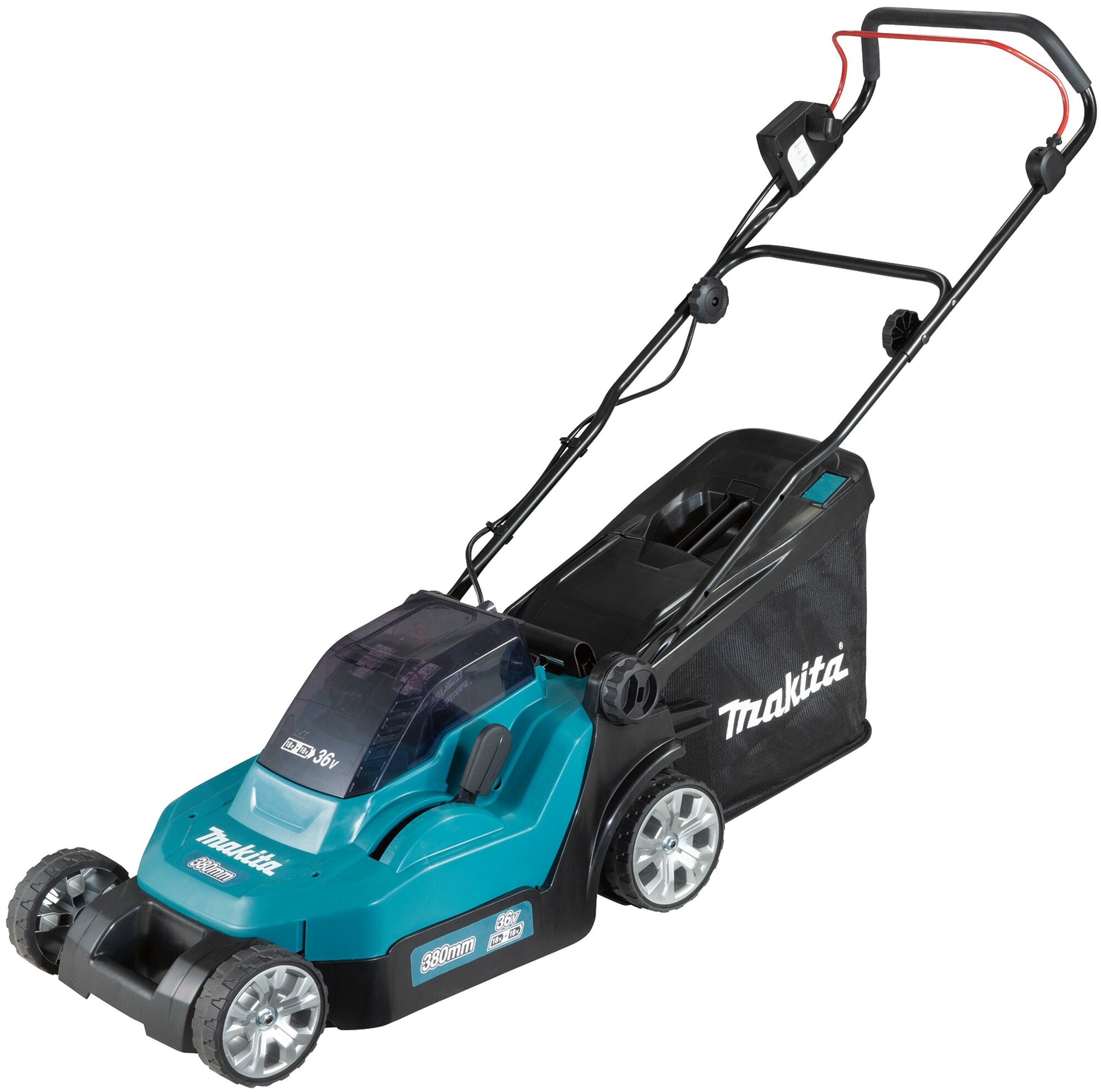 Газонокосилка электрическая Аккумуляторная газонокосилка Makita DLM382Z без АКБ и ЗУ, 6 А·ч, без АКБ, 38 см