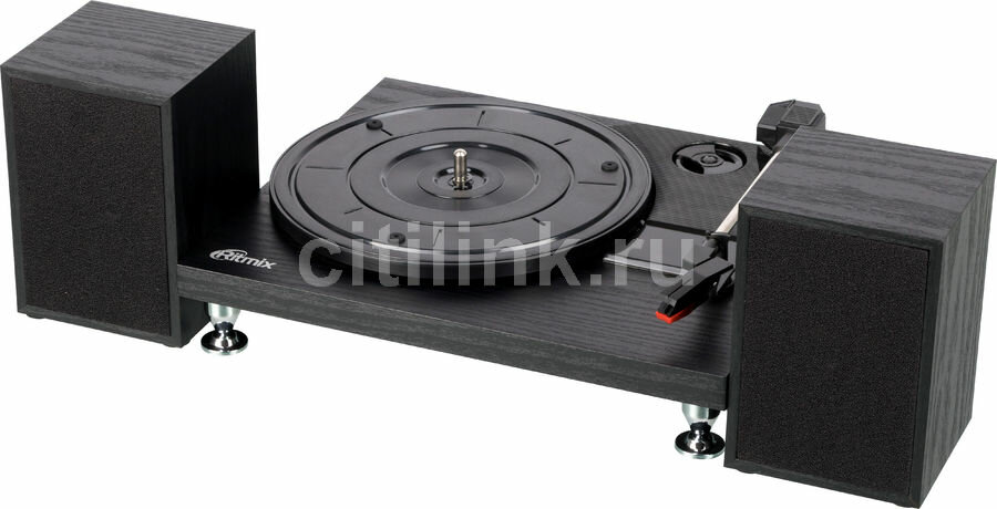 Виниловый проигрыватель Ritmix LP-240, частично автоматический, черный [80001175]