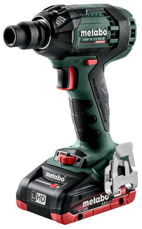 Аккумуляторный ударный гайковерт Metabo SSW 18 LTX 300 BL 4.0Ач х2 кейс