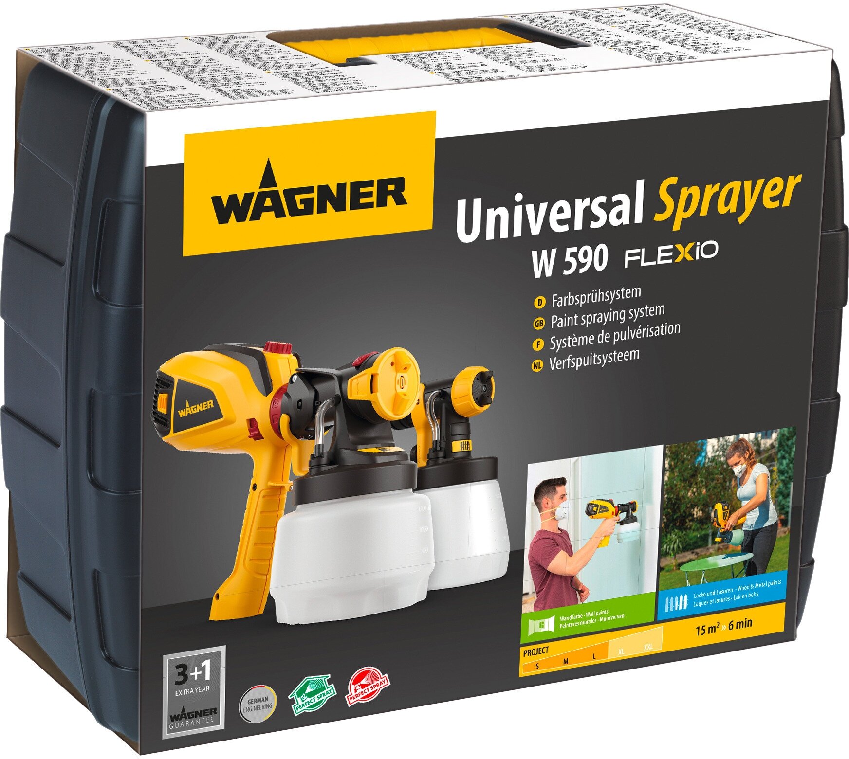 Краскопульт сетевой WAGNER W 590 FLEXiO, 630 Вт