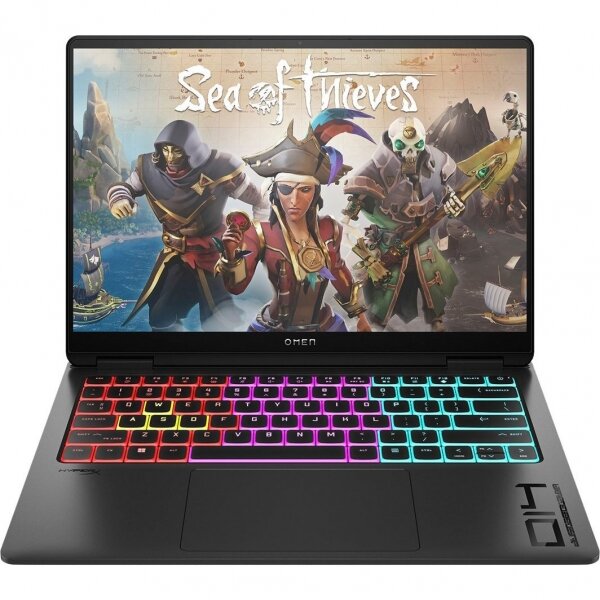 Ноутбук HP OMEN Transcend 14" 2880x1800 120Hz UWVA (Intel Core Ultra 9-185H, 32GB RAM LPDDR5X,1TB SSD, NVIDIA GeForce RTX 4070, Windows 11 Home) Shadow Black 14-FB0023DX