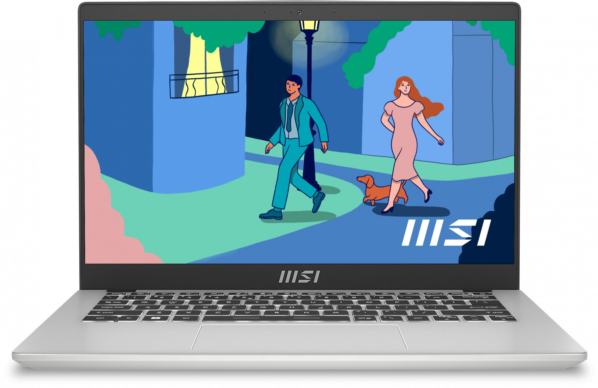 Ультрабук MSI Modern 14 C12MО-688RU Core i7 1255U 16Gb SSD512Gb Intel Iris Xe graphics 14" IPS FHD (1920x1080) Windows 11 Professional silver WiFi BT Cam (9S7-14J111-688) 9S7-14J111-688