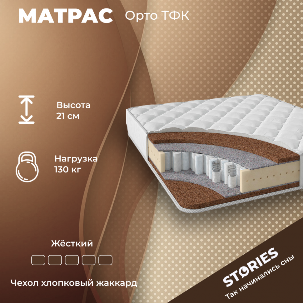 Матрас Stories Орто ТФК 200х210 см