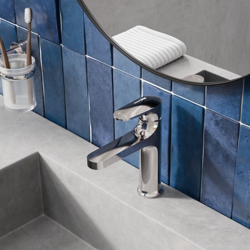 Смеситель для раковины WasserKRAFT Weida 3103 из латуни с хромоникелевым покрытием