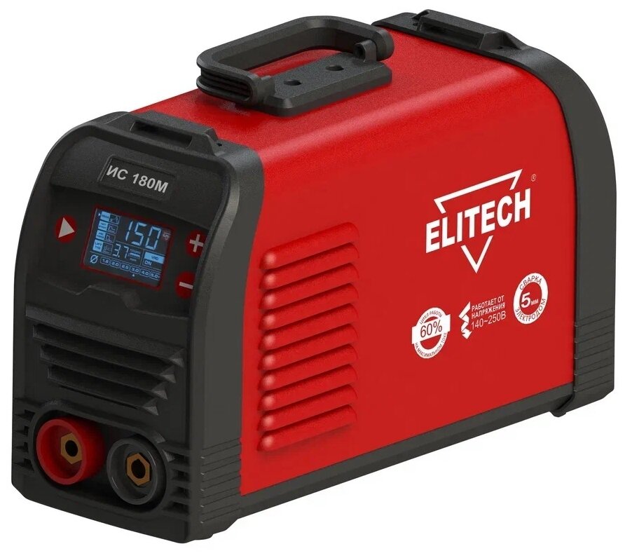 Сварочный аппарат инверторного типа ELITECH ИС 180М (E1703.016.00), TIG, MMA