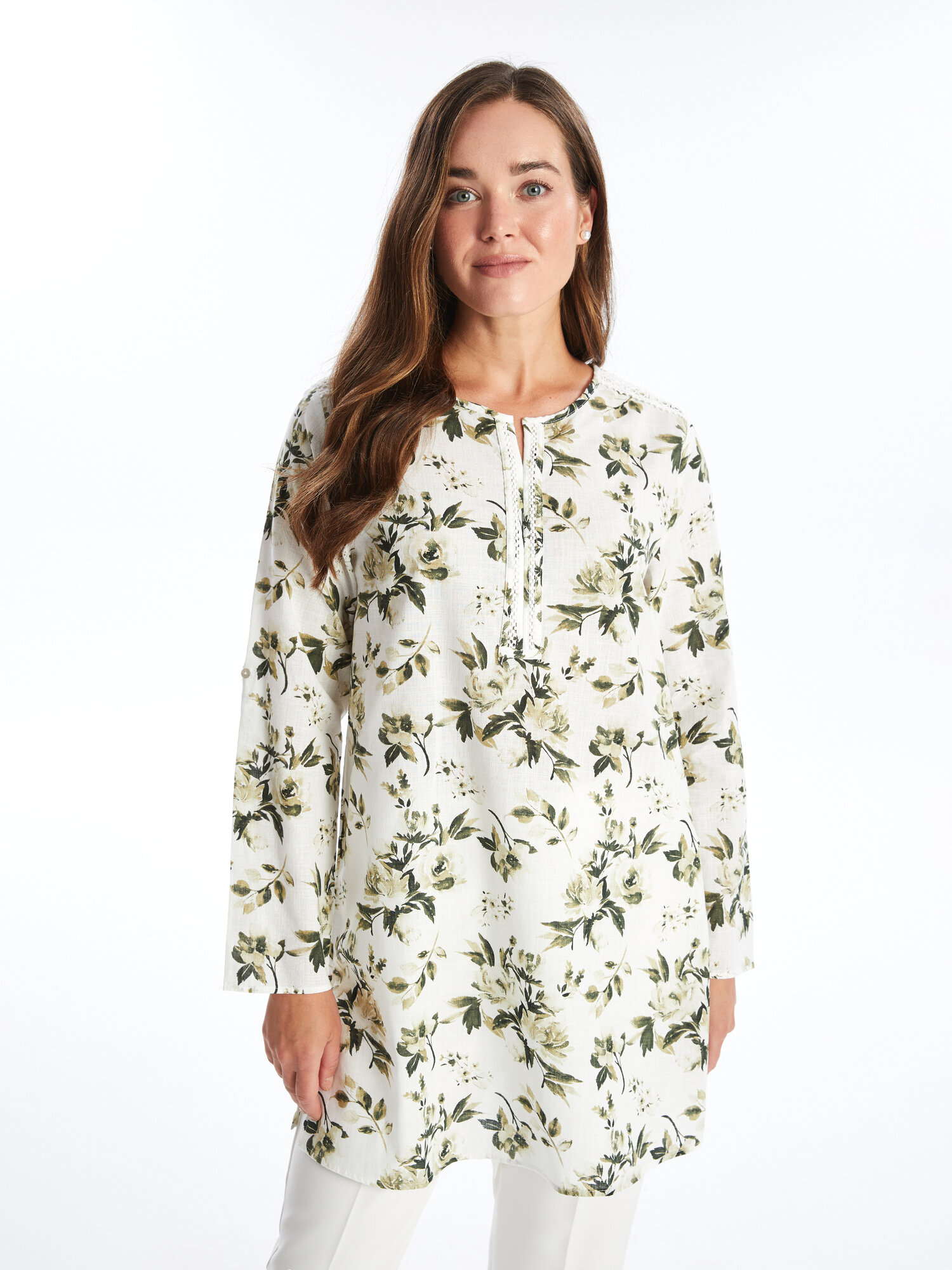 LC Waikiki Туника, Женщин, ECRU PRINTED 1, 48