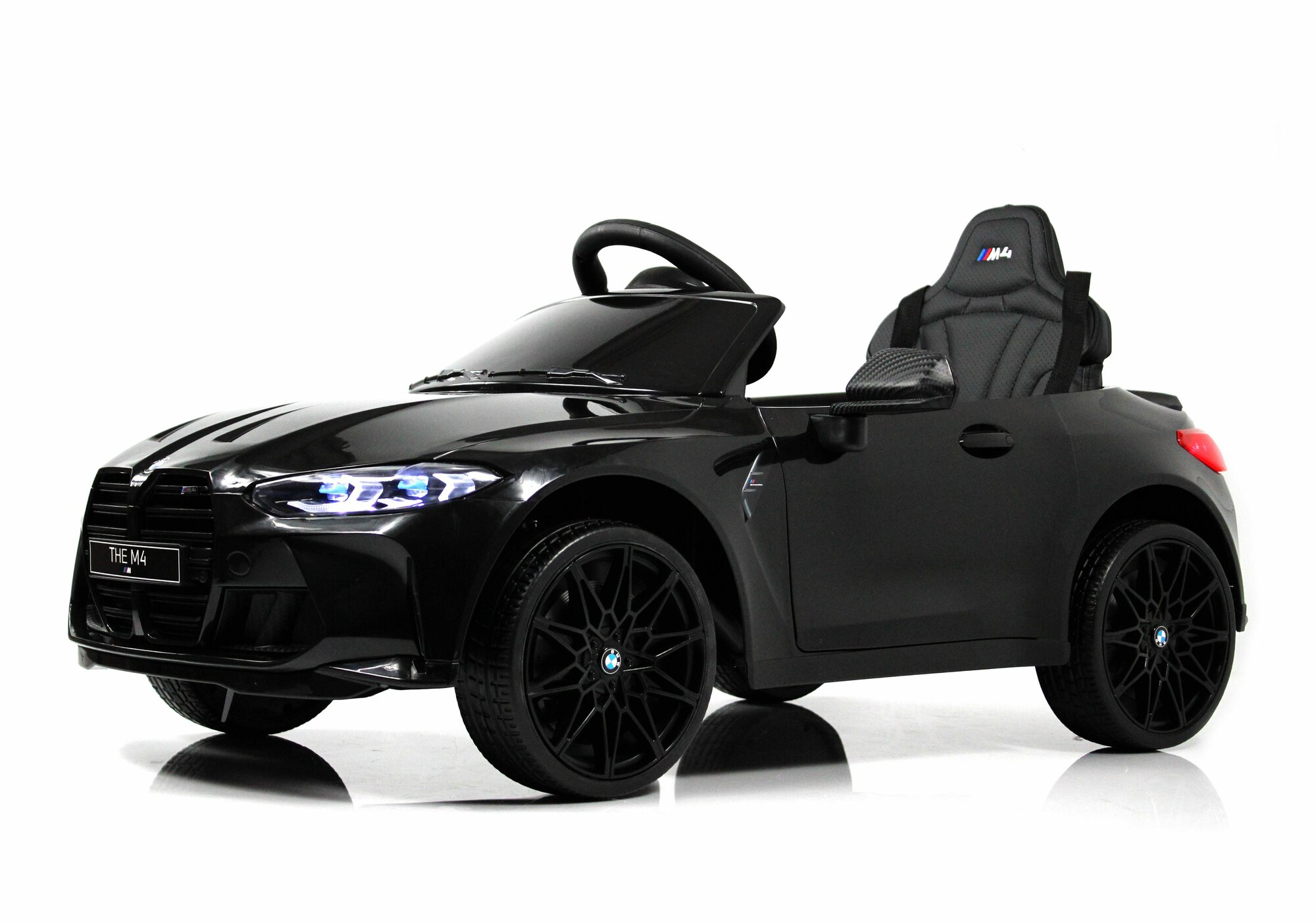 RiverToys Детский электромобиль BMW M4 (A004AA) черный
