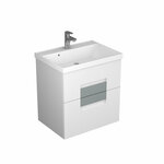 Тумба подвесная под раковину Cersanit Moduo 40 59х39 см МДФ белая - Изображение 2