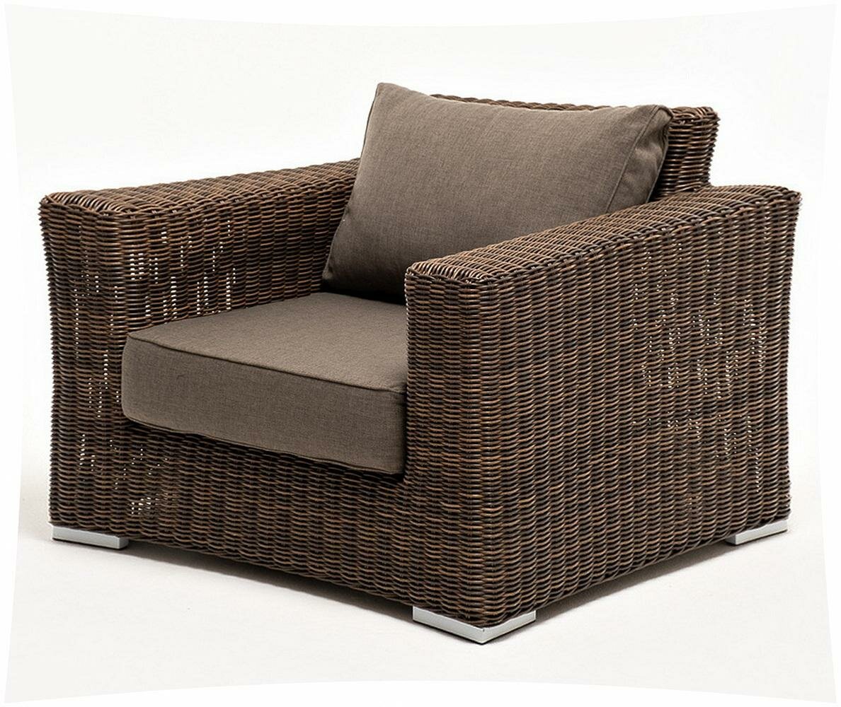 4SIS "Боно" кресло из искусственного ротанга, цвет коричневый арт. YH-C1515W brown