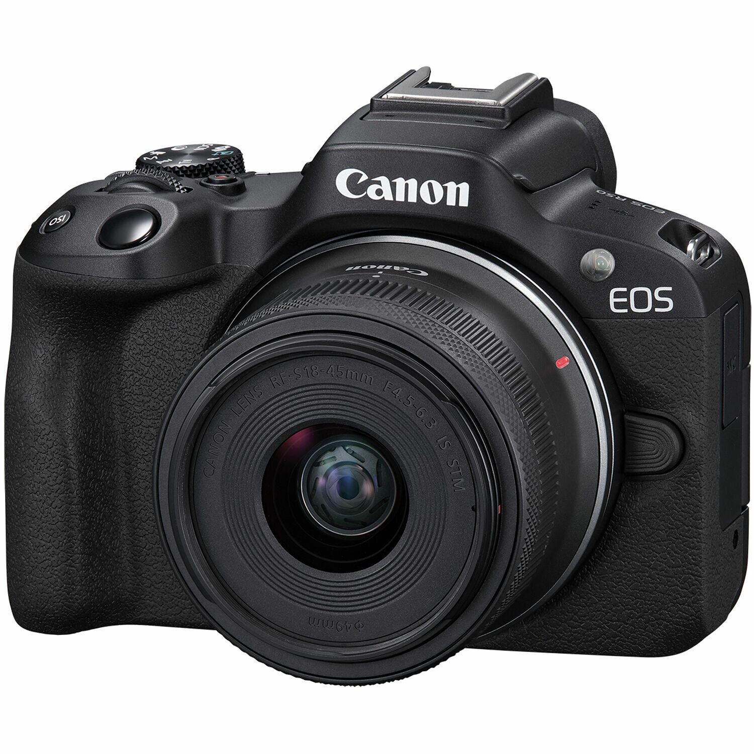 Беззеркальный фотоаппарат Canon EOS R50 Kit RF-S 18-45mm IS STM, черный