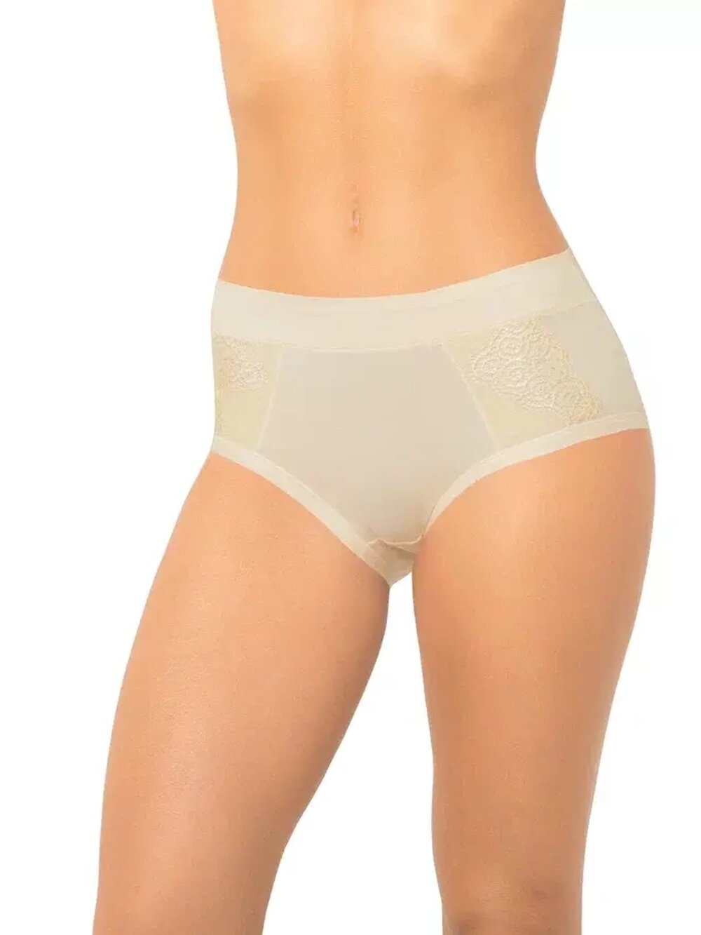 Dentelle Трусы макси BELLA BAMBOO HW315 бежевые 3XL