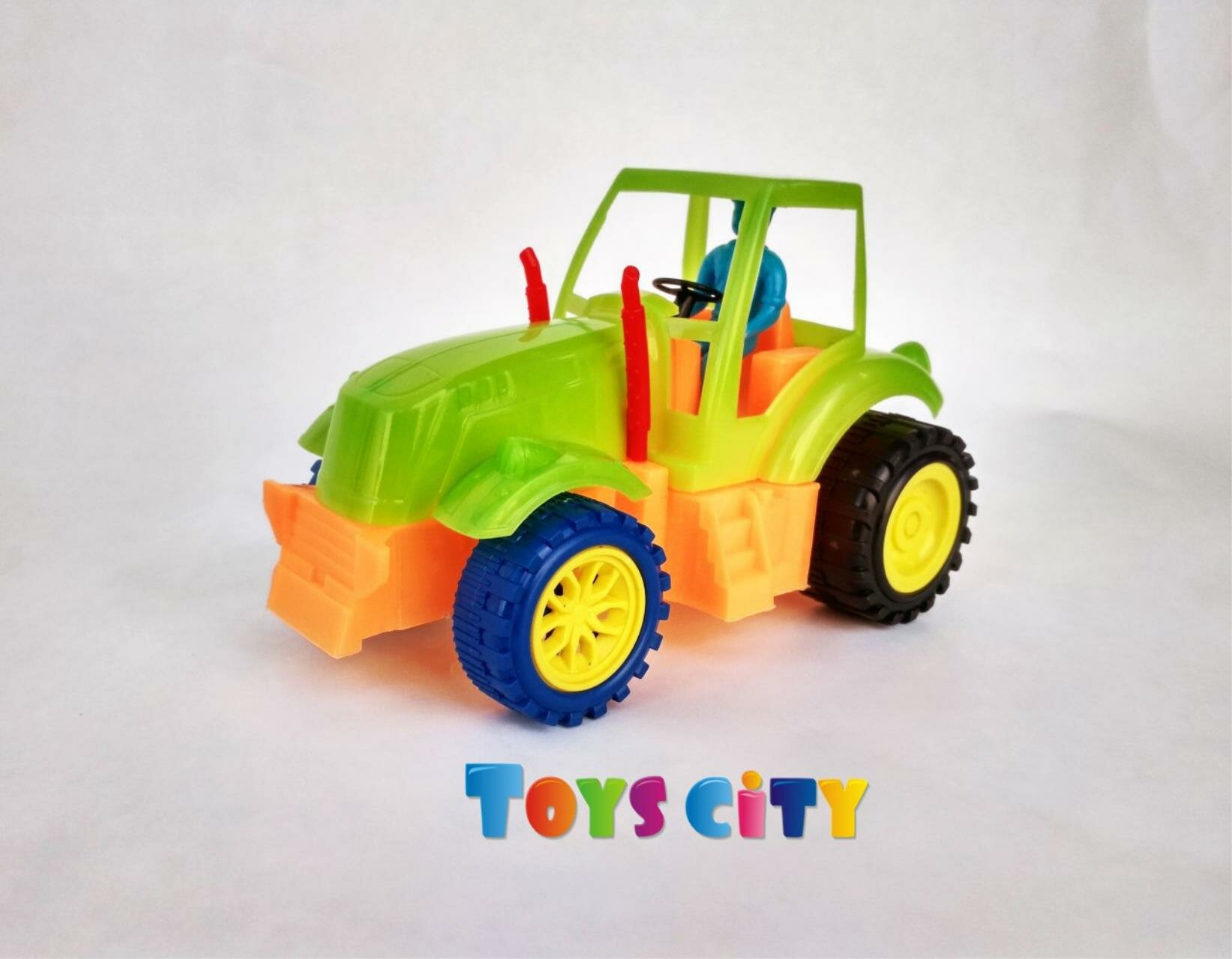 Трактор мини, 5 цв. в ассорт, в п 18x10x11 см