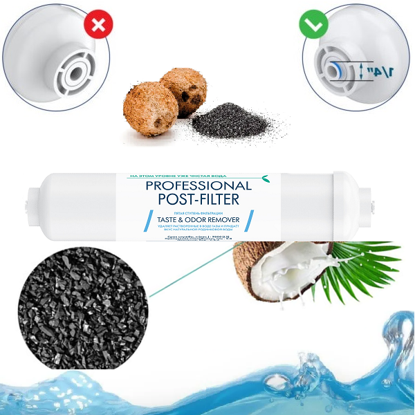 TermoTactic Профессиональный постфильтр TESTE & ODOR REMOVER для систем обратного осмоса