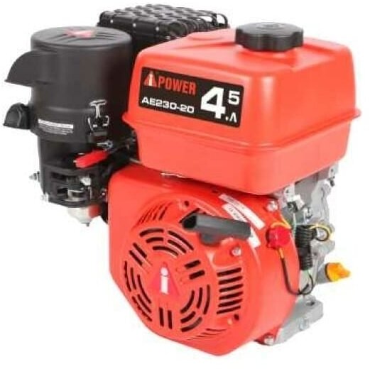 Бензиновый двигатель A-IPOWER AE230-19 (вал 19, 7.5 л. с.) для Мотоблока, Культиватора, Виброплиты