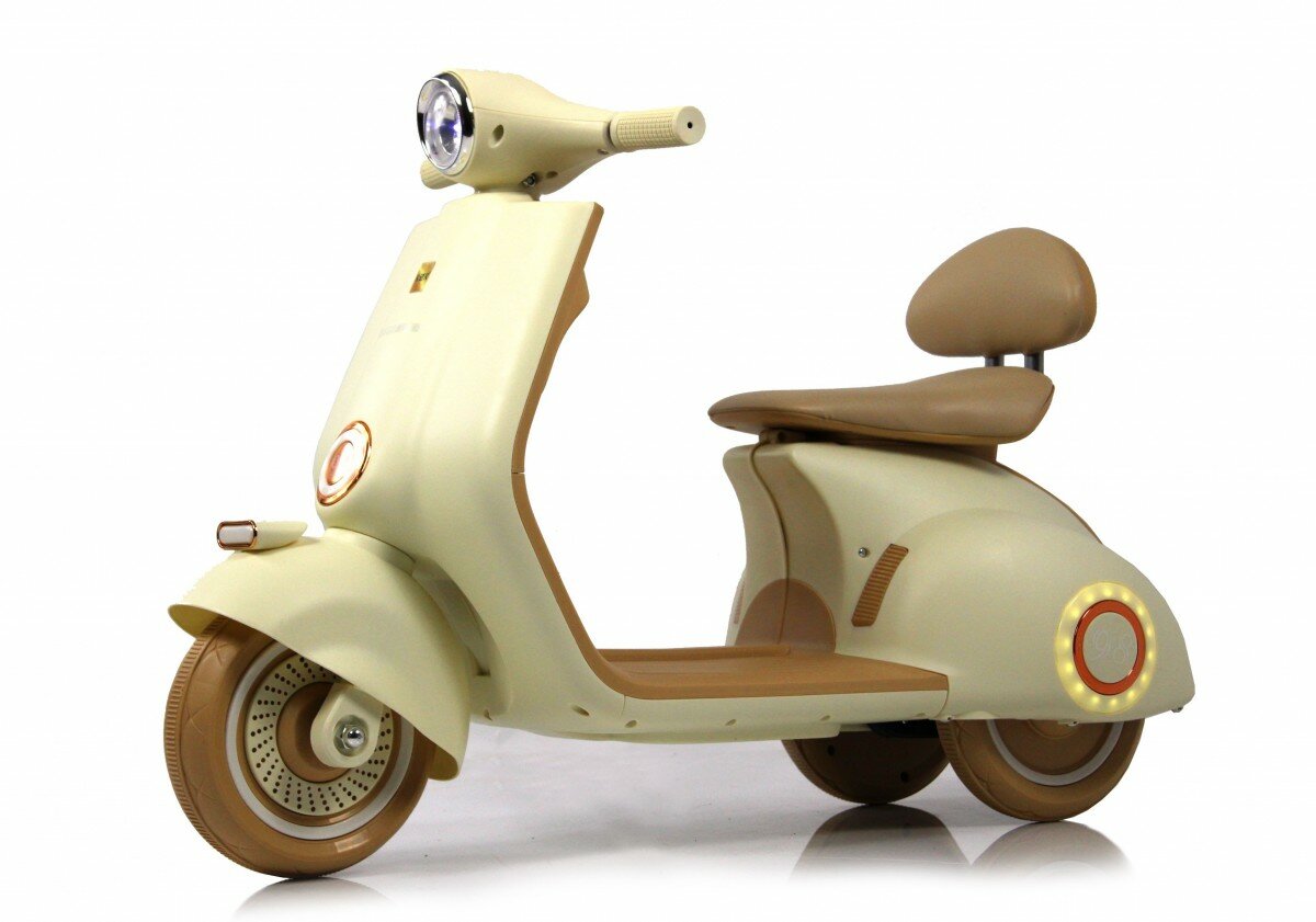 Детский электроскутер K444PX-A бежевый