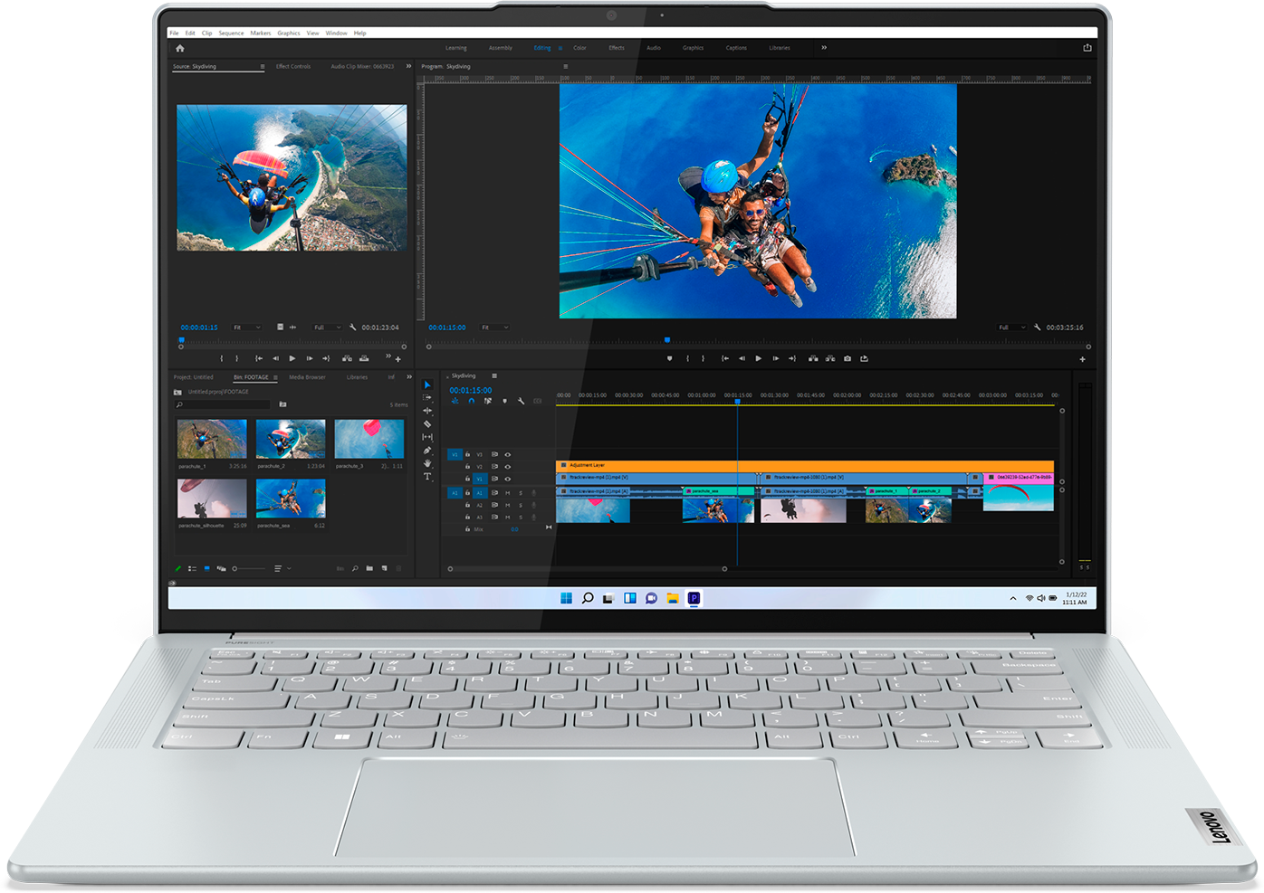 Ультрабук Lenovo Yoga Slim7 ProX 14IAH7, 14.5" Touch, IPS, Intel Core i7 12700H 2.3ГГц, 14-ядерный, 16ГБ 512ТБ SSD, NVIDIA GeForce RTX 3050 для ноутбуков - 4 ГБ, Windows 11 Home, серый [82V10000US]