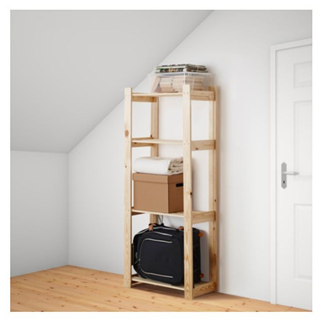 Деревянный стеллаж IKEA Альберт Albert 65х28х159 см,