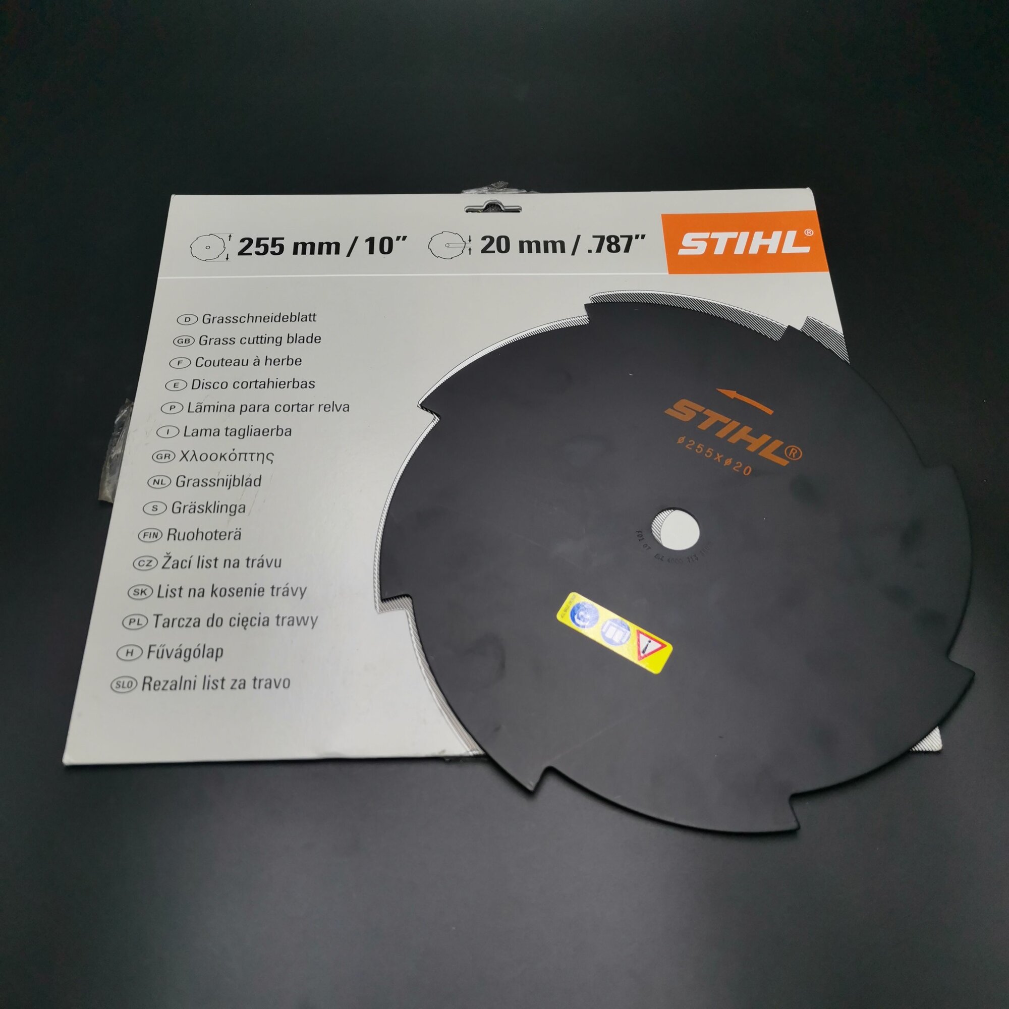 Нож (диск) режущий для кустореза / триммера / мотокосы Штиль STIHL FS 400-560 8 зубьев, 255 мм