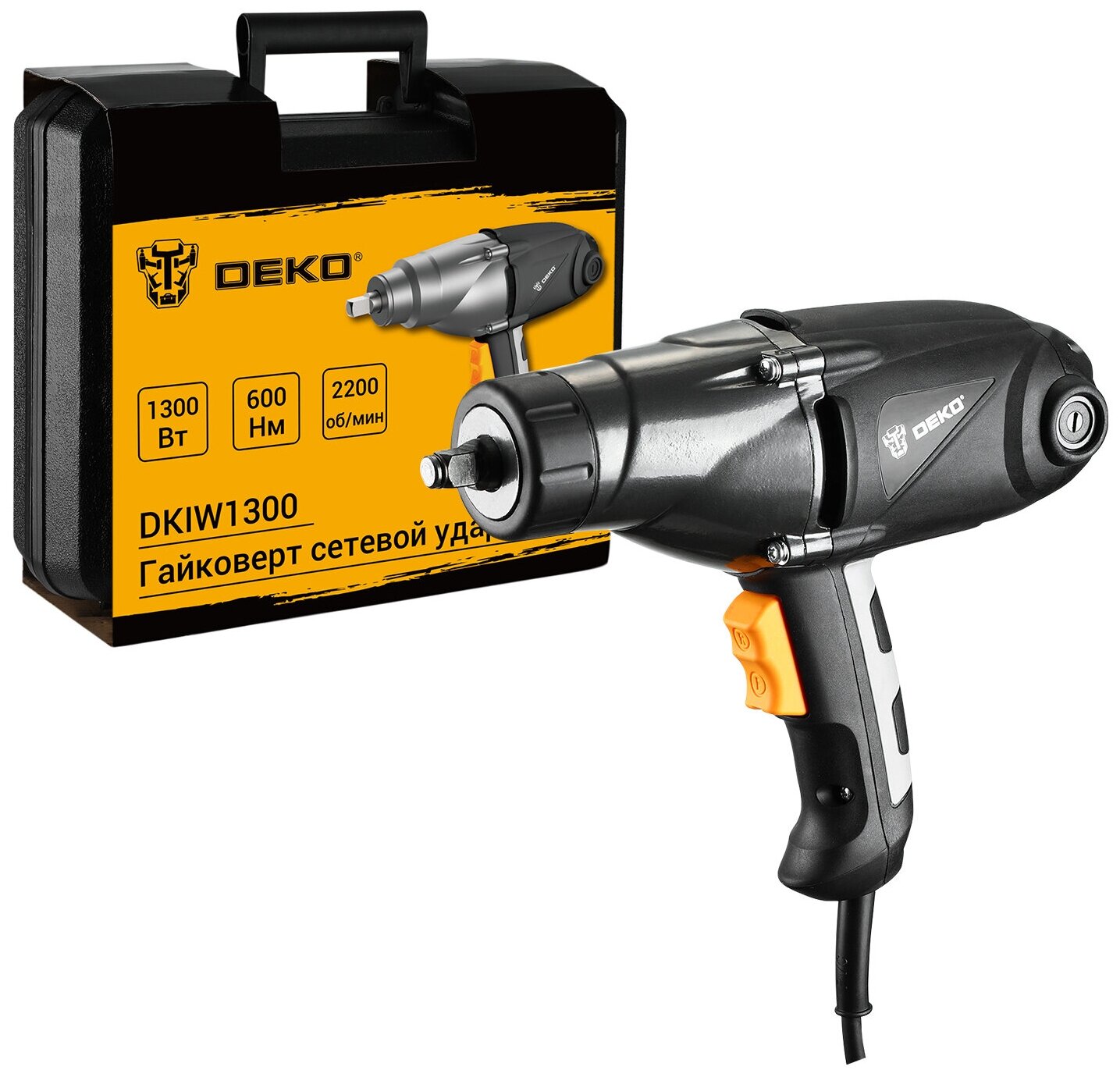 Ударный гайковерт DEKO DKIW1300, 1300 Вт